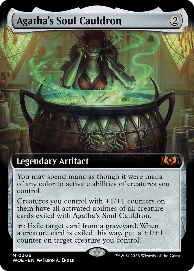 Agatha's Soul Cauldron (Extended Art) [Wilds of Eldraine] | Black Swamp Games