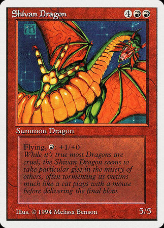 Shivan Dragon [Summer Magic / Edgar] | Black Swamp Games