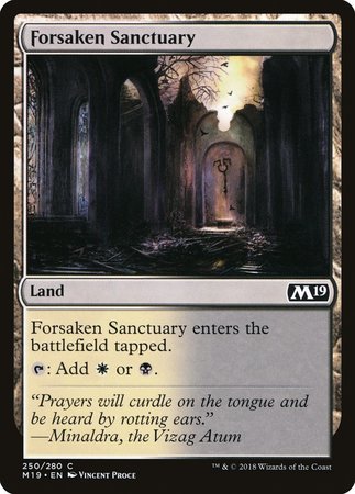 Forsaken Sanctuary [Core Set 2019] | Black Swamp Games
