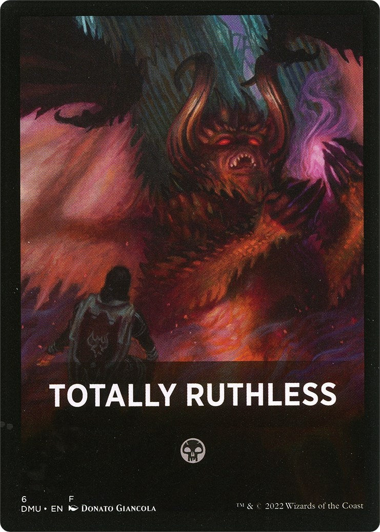 Totally Ruthless Theme Card [Dominaria United Tokens] | Black Swamp Games