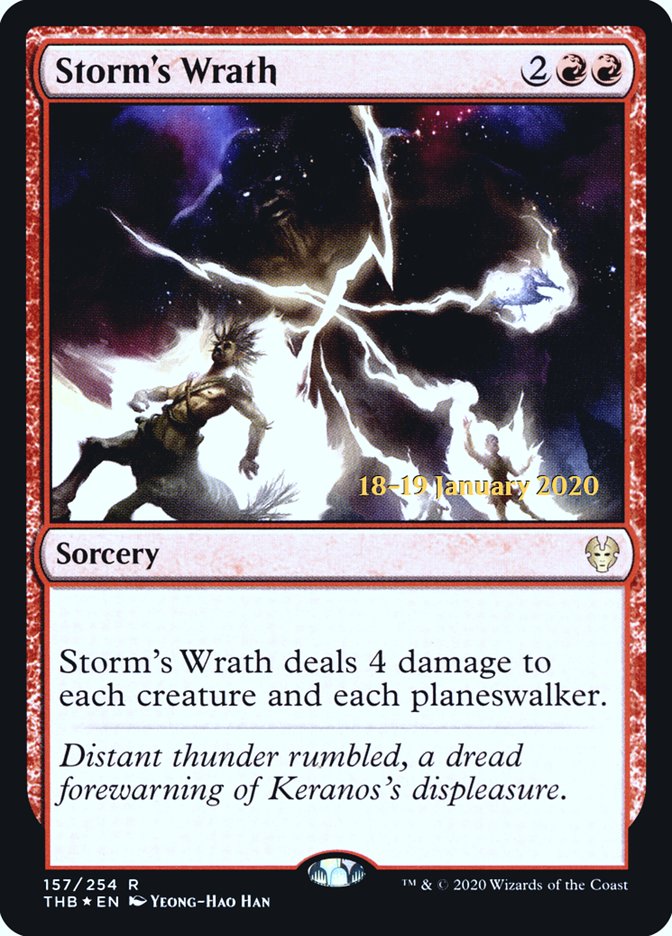 Storm's Wrath [Theros Beyond Death Prerelease Promos] | Black Swamp Games