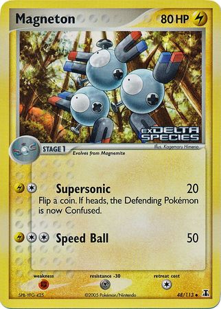 Magneton (48/113) (Stamped) [EX: Delta Species] | Black Swamp Games