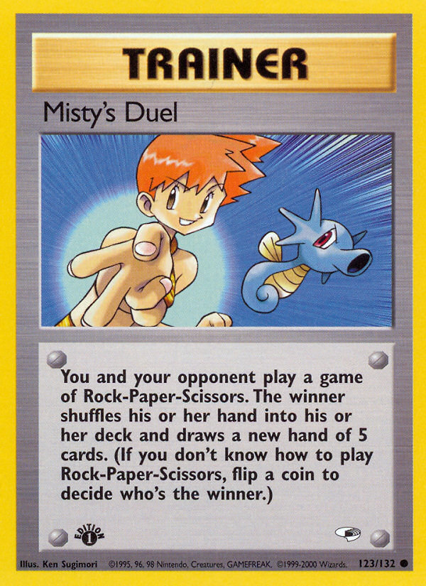 Misty's Duel (123/132) [Gym Heroes 1st Edition] | Black Swamp Games