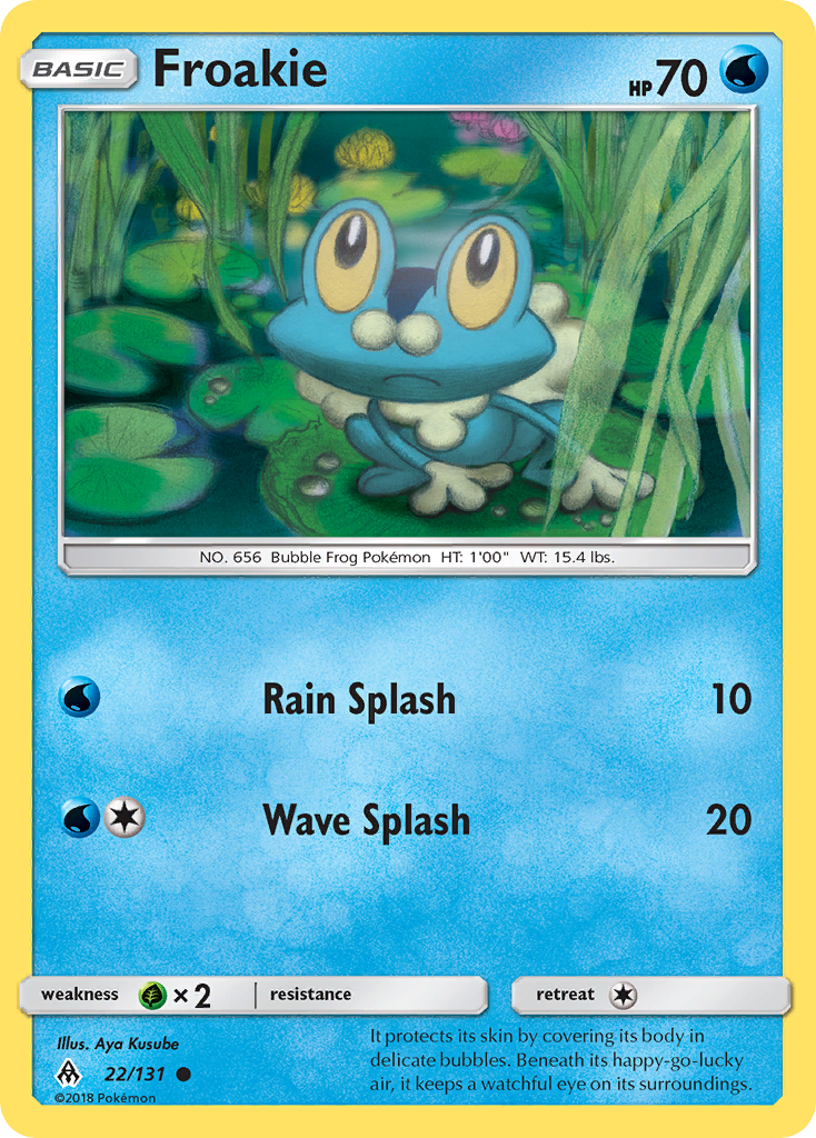 Froakie (22/131) [Sun & Moon: Forbidden Light] | Black Swamp Games