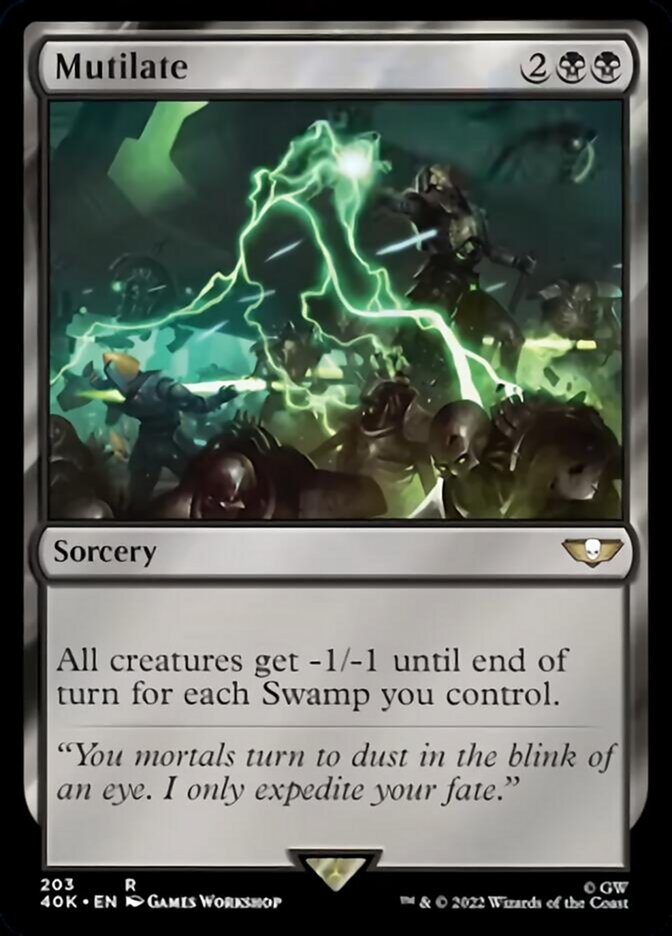 Mutilate (Surge Foil) [Universes Beyond: Warhammer 40,000] | Black Swamp Games
