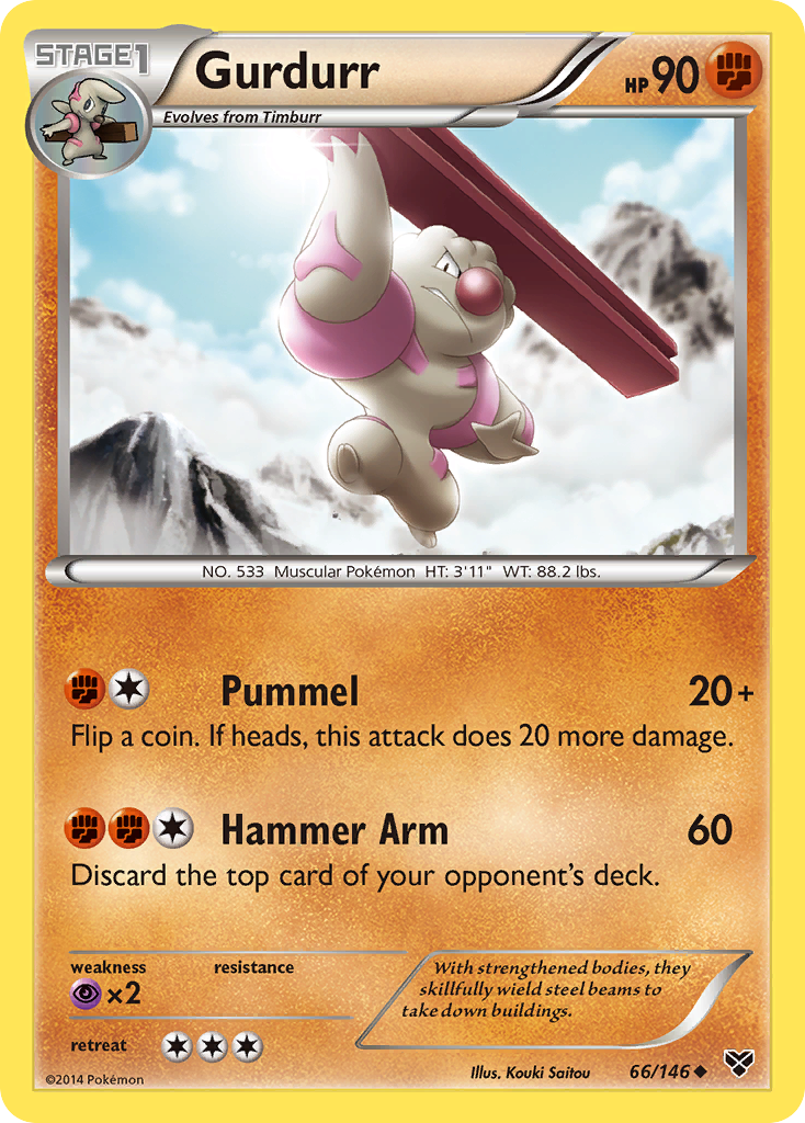 Gurdurr (66/146) [XY: Base Set] | Black Swamp Games