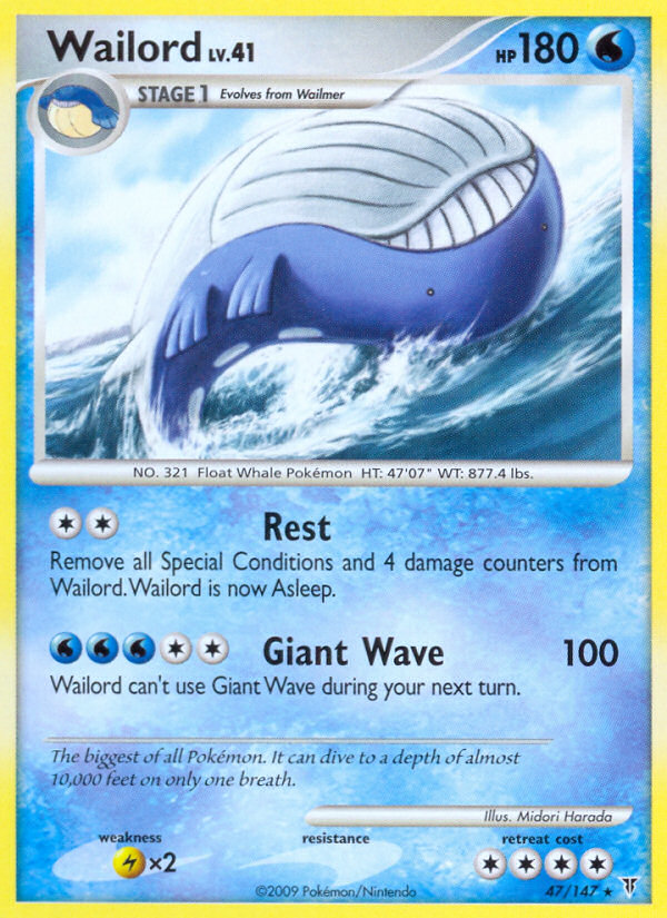 Wailord (47/147) [Platinum: Supreme Victors] | Black Swamp Games