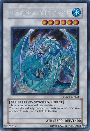 Brionac, Dragon of the Ice Barrier [HA01-EN022] Secret Rare | Black Swamp Games