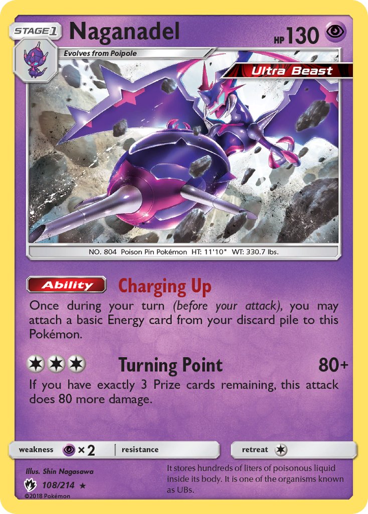Naganadel(108/214) (Theme Deck Exclusive) [Sun & Moon: Lost Thunder] | Black Swamp Games