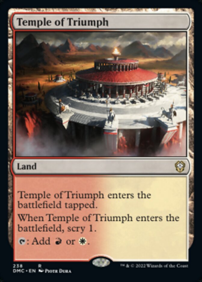 Temple of Triumph [Dominaria United Commander] | Black Swamp Games
