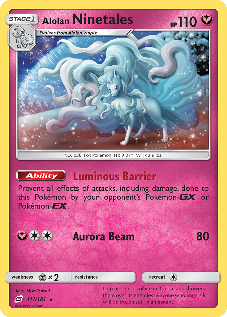 Alolan Ninetales (111/181) [Sun & Moon: Team Up] | Black Swamp Games