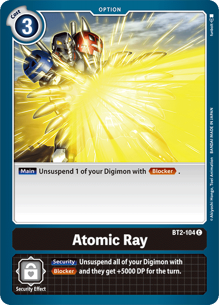 Atomic Ray [BT2-104] [Release Special Booster Ver.1.0] | Black Swamp Games