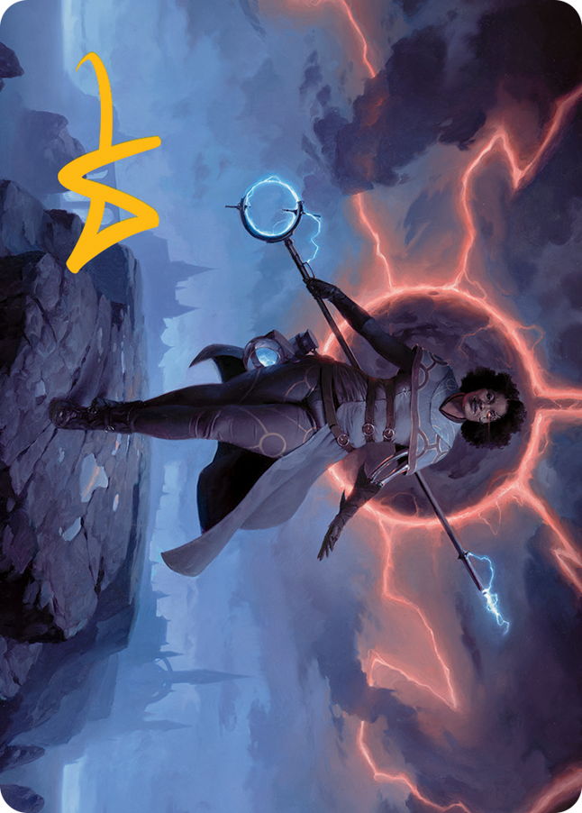 Rona, Herald of Invasion Art Card (Gold-Stamped Signature) [March of the Machine Art Series] | Black Swamp Games