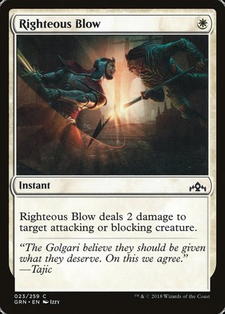 Righteous Blow [Guilds of Ravnica] | Black Swamp Games