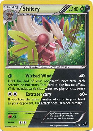 Shiftry (11/114) (Cosmos Holo) [XY: Steam Siege] | Black Swamp Games