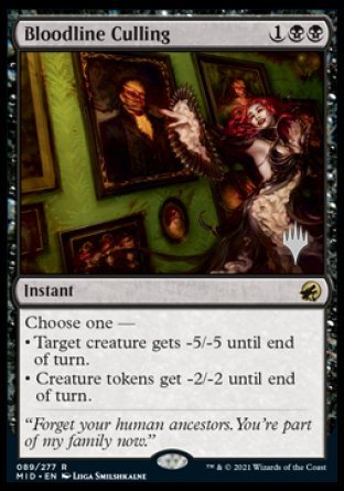 Bloodline Culling (Promo Pack) [Innistrad: Midnight Hunt Promos] | Black Swamp Games