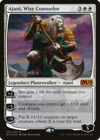 Ajani, Wise Counselor [Core Set 2019] | Black Swamp Games