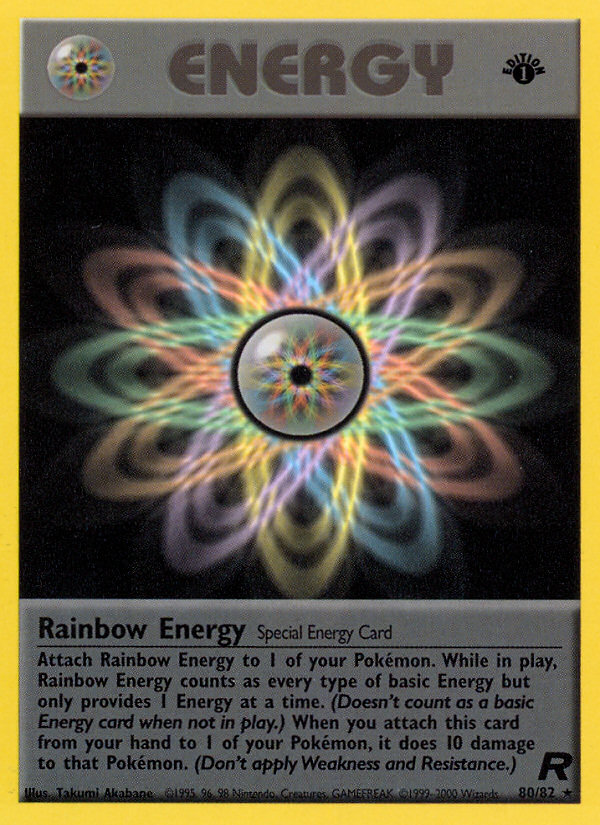 Rainbow Energy (80/82) [Team Rocket 1st Edition] | Black Swamp Games