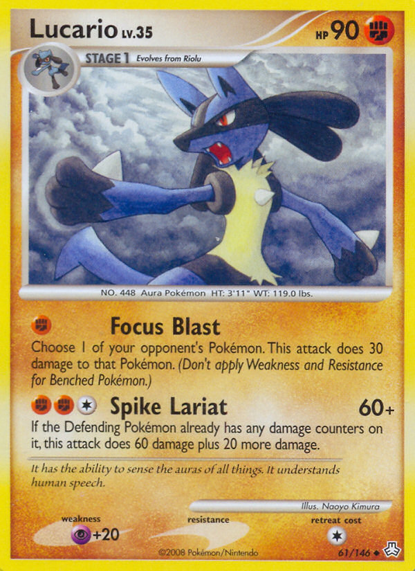 Lucario (61/146) [Diamond & Pearl: Legends Awakened] | Black Swamp Games