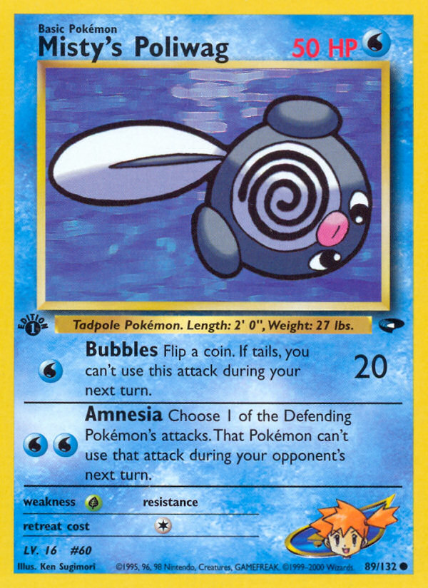 Misty's Poliwag (89/132) [Gym Challenge 1st Edition] | Black Swamp Games