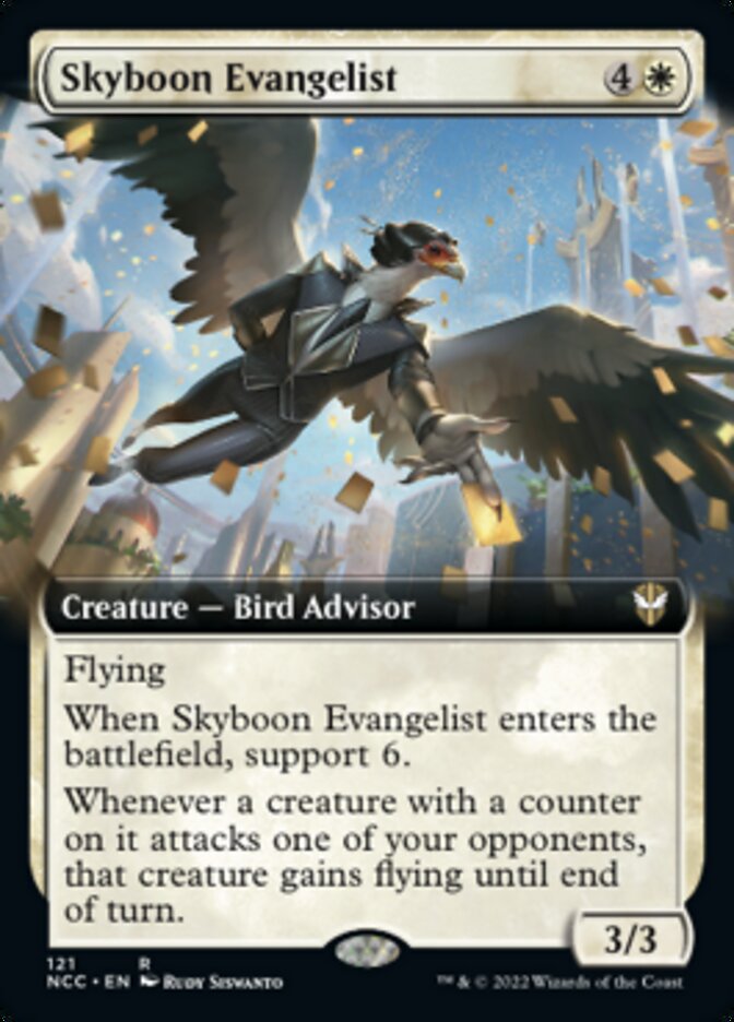 Skyboon Evangelist (Extended Art) [Streets of New Capenna Commander] | Black Swamp Games