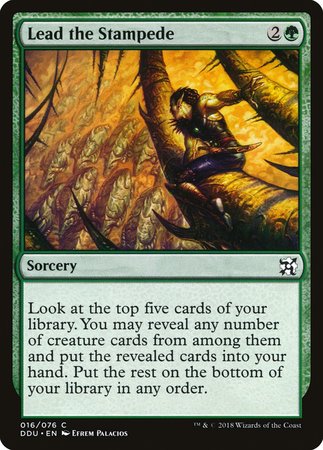 Lead the Stampede [Duel Decks: Elves vs. Inventors] | Black Swamp Games