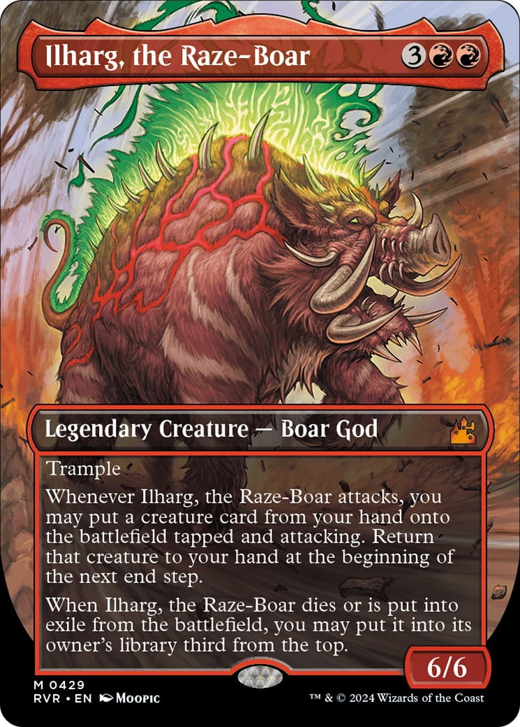 Ilharg, the Raze-Boar (Anime Borderless) [Ravnica Remastered] | Black Swamp Games