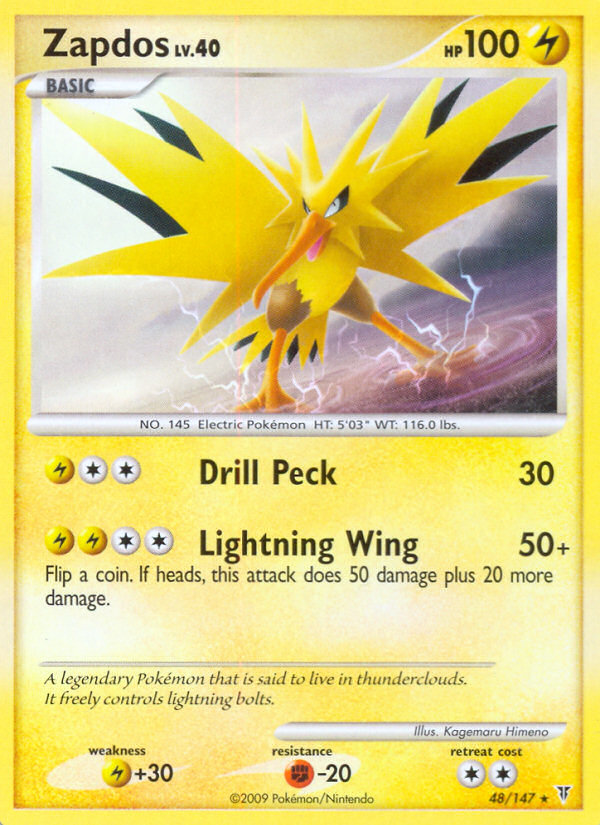 Zapdos (48/147) [Platinum: Supreme Victors] | Black Swamp Games