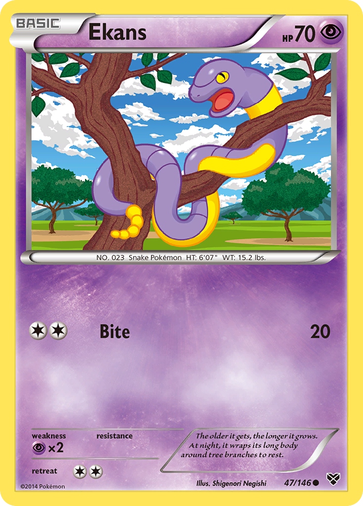 Ekans (47/146) [XY: Base Set] | Black Swamp Games