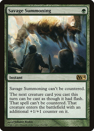 Savage Summoning [Magic 2014] | Black Swamp Games