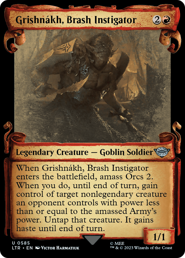 Grishnakh, Brash Instigator [The Lord of the Rings: Tales of Middle-Earth Showcase Scrolls] | Black Swamp Games