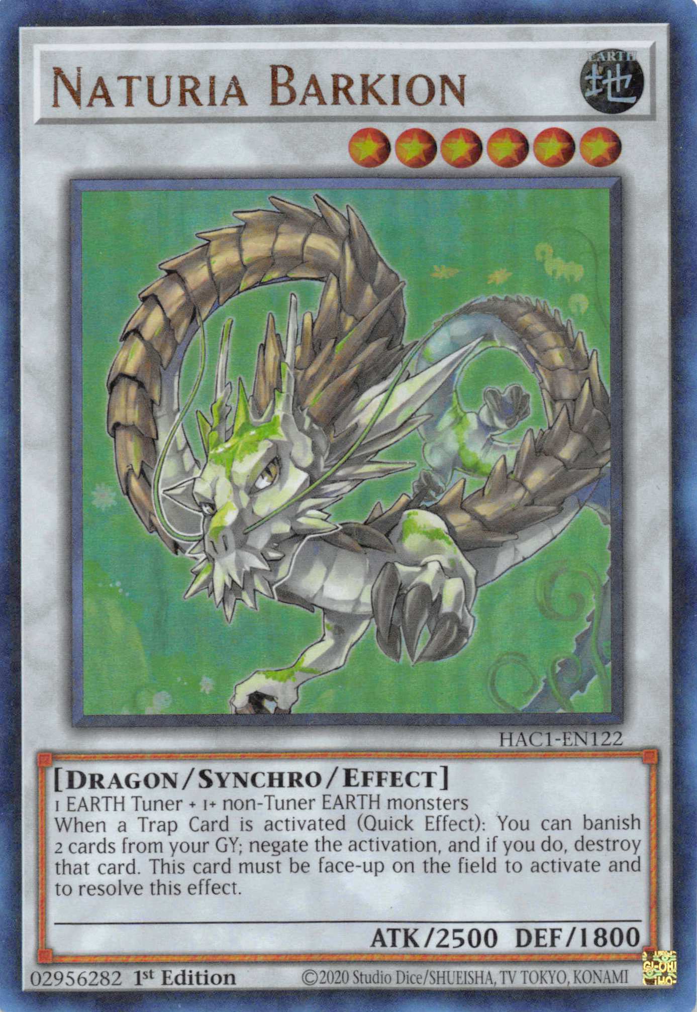 Naturia Barkion (Duel Terminal) [HAC1-EN122] Parallel Rare | Black Swamp Games