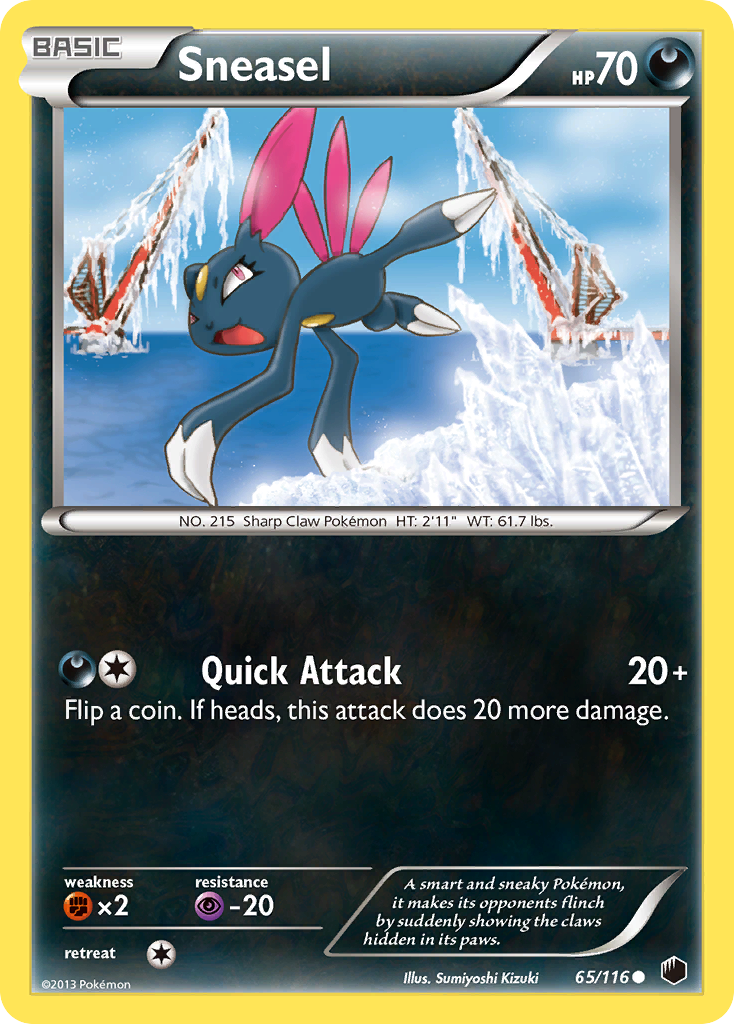 Sneasel (65/116) [Black & White: Plasma Freeze] | Black Swamp Games