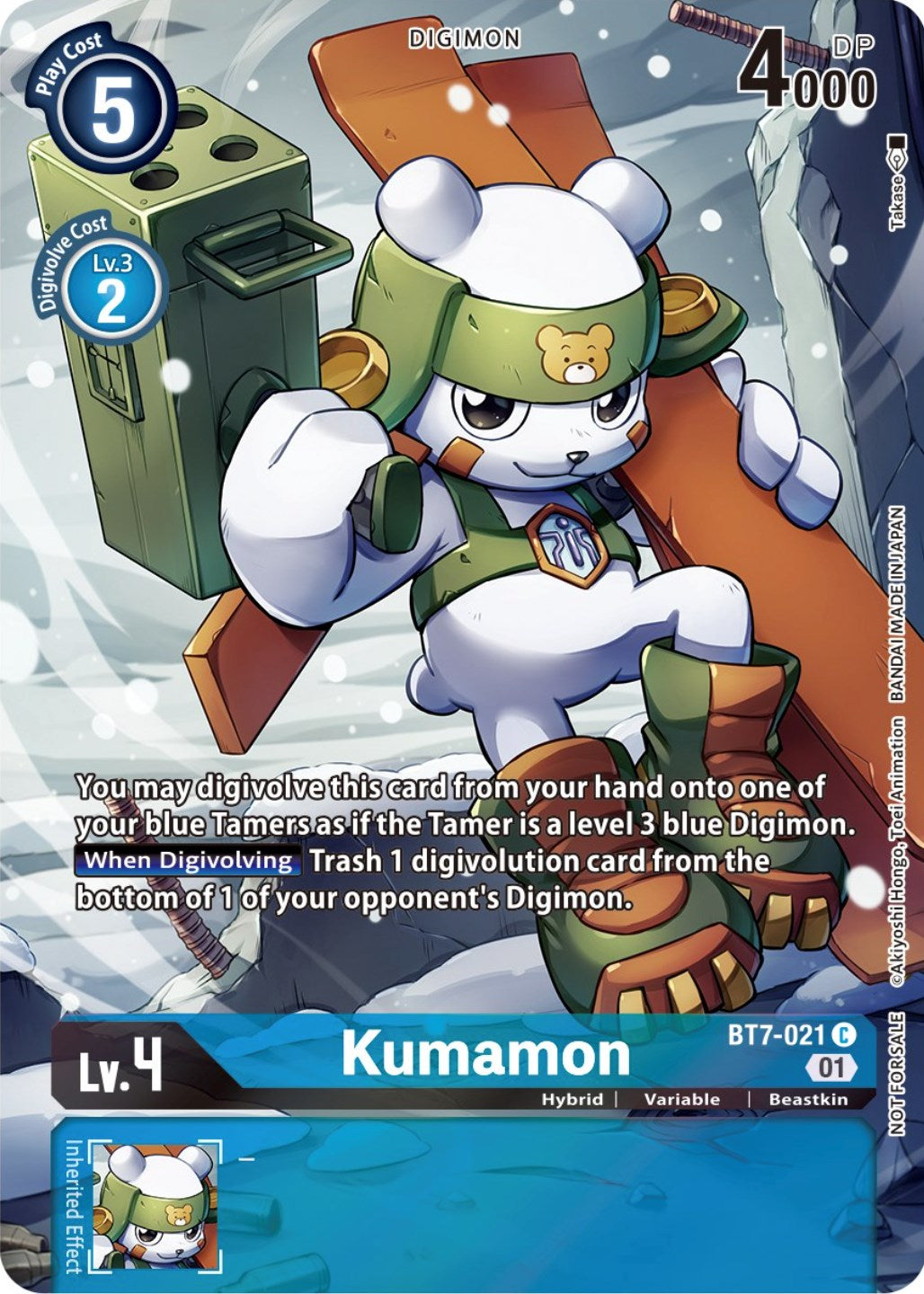 Kumamon [BT7-021] (2nd Anniversary Frontier Card) [Next Adventure Promos] | Black Swamp Games