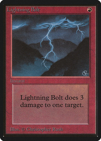 Lightning Bolt [Limited Edition Beta] | Black Swamp Games