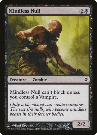 Mindless Null [Zendikar] | Black Swamp Games