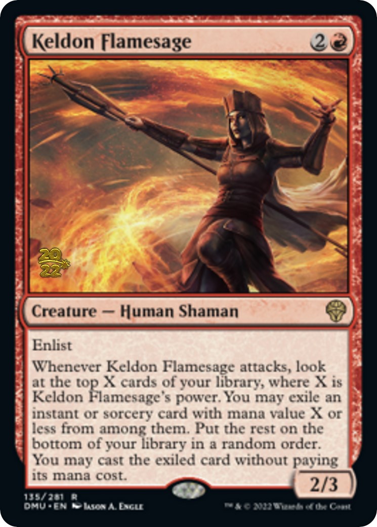 Keldon Flamesage [Dominaria United Prerelease Promos] | Black Swamp Games