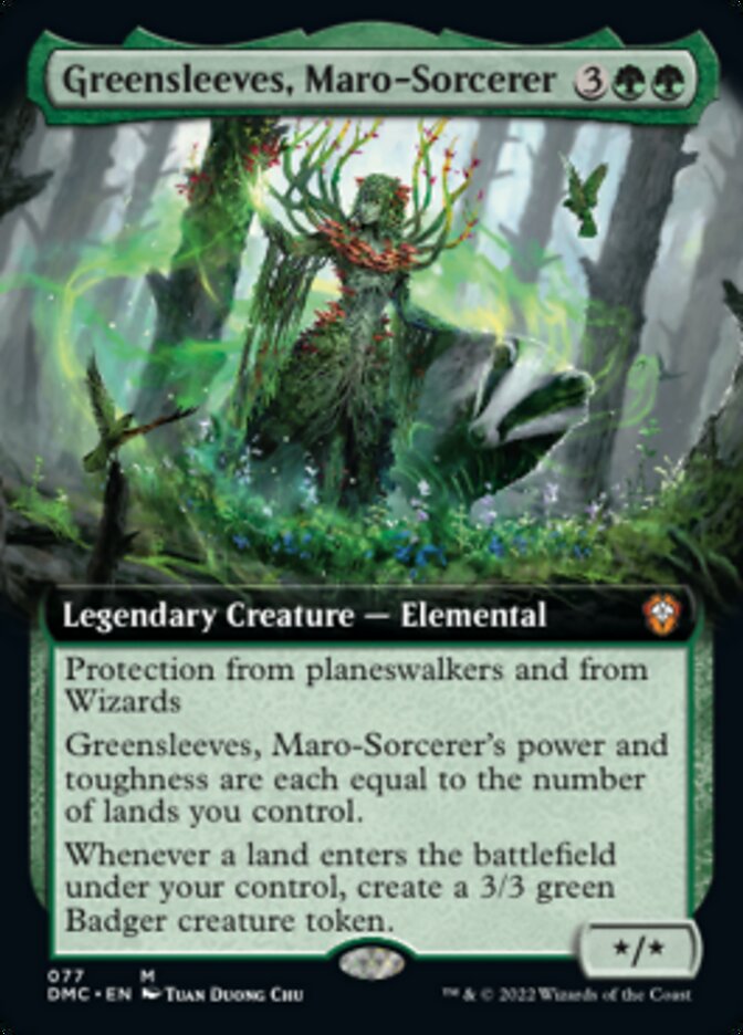 Greensleeves, Maro-Sorcerer (Extended Art) [Dominaria United Commander] | Black Swamp Games