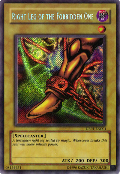 Right Leg of the Forbidden One [UBP1-EN001] Secret Rare | Black Swamp Games