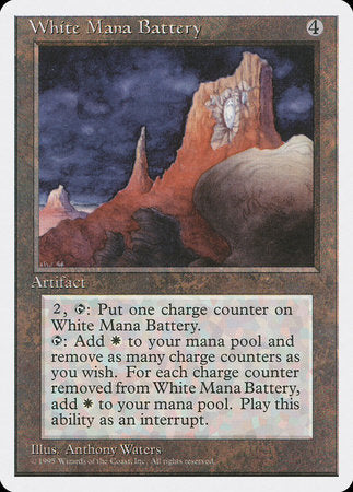 White Mana Battery [Fourth Edition] | Black Swamp Games