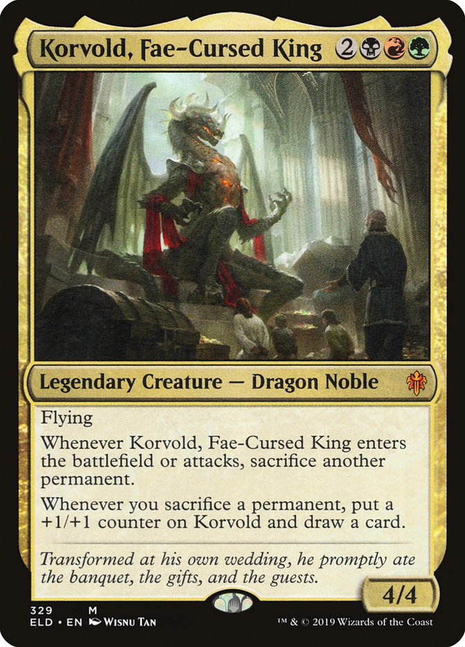 Korvold, Fae-Cursed King [Throne of Eldraine] | Black Swamp Games