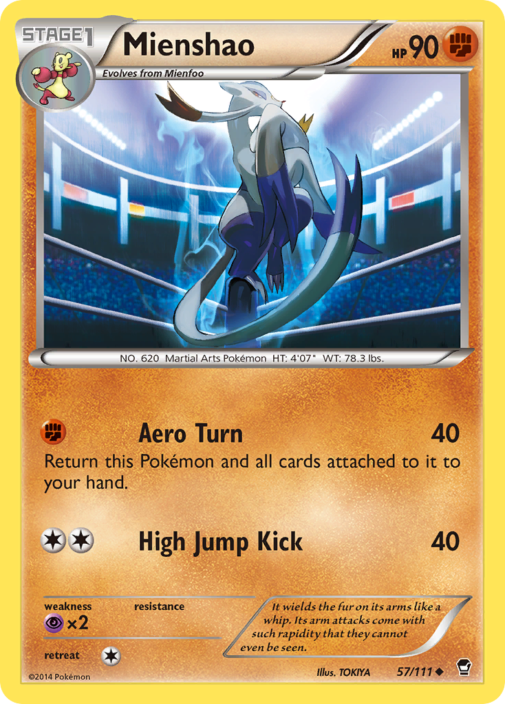 Mienshao (57/111) [XY: Furious Fists] | Black Swamp Games