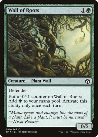 Wall of Roots [Iconic Masters] | Black Swamp Games