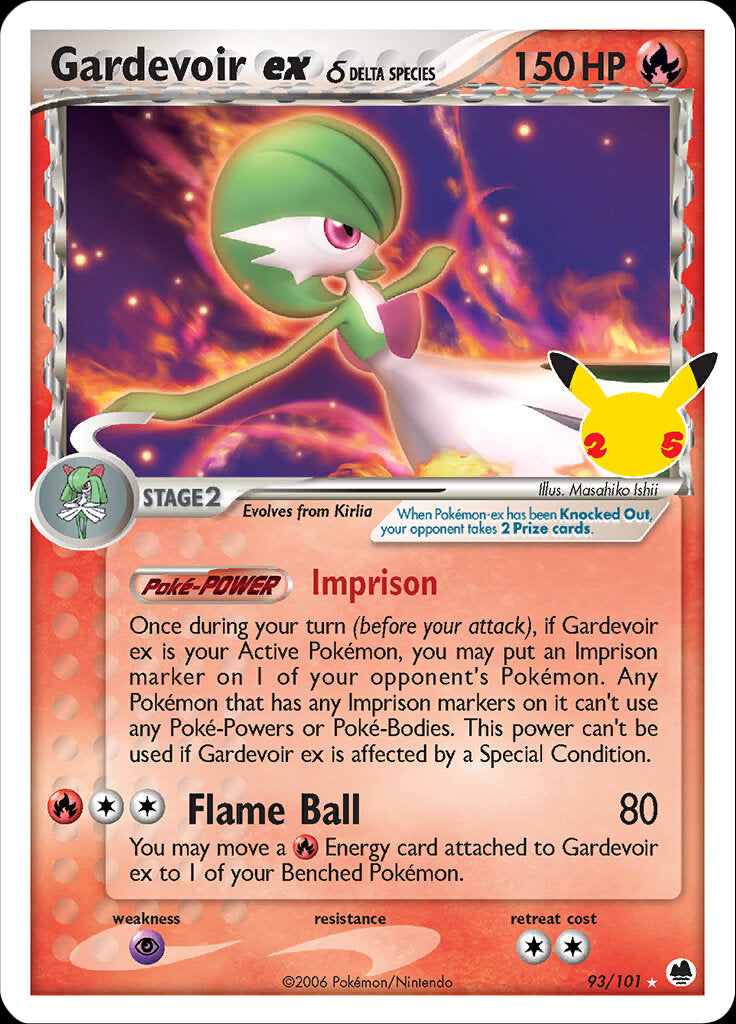 Gardevoir ex (93/101) (Delta Species) [Celebrations: 25th Anniversary - Classic Collection] | Black Swamp Games