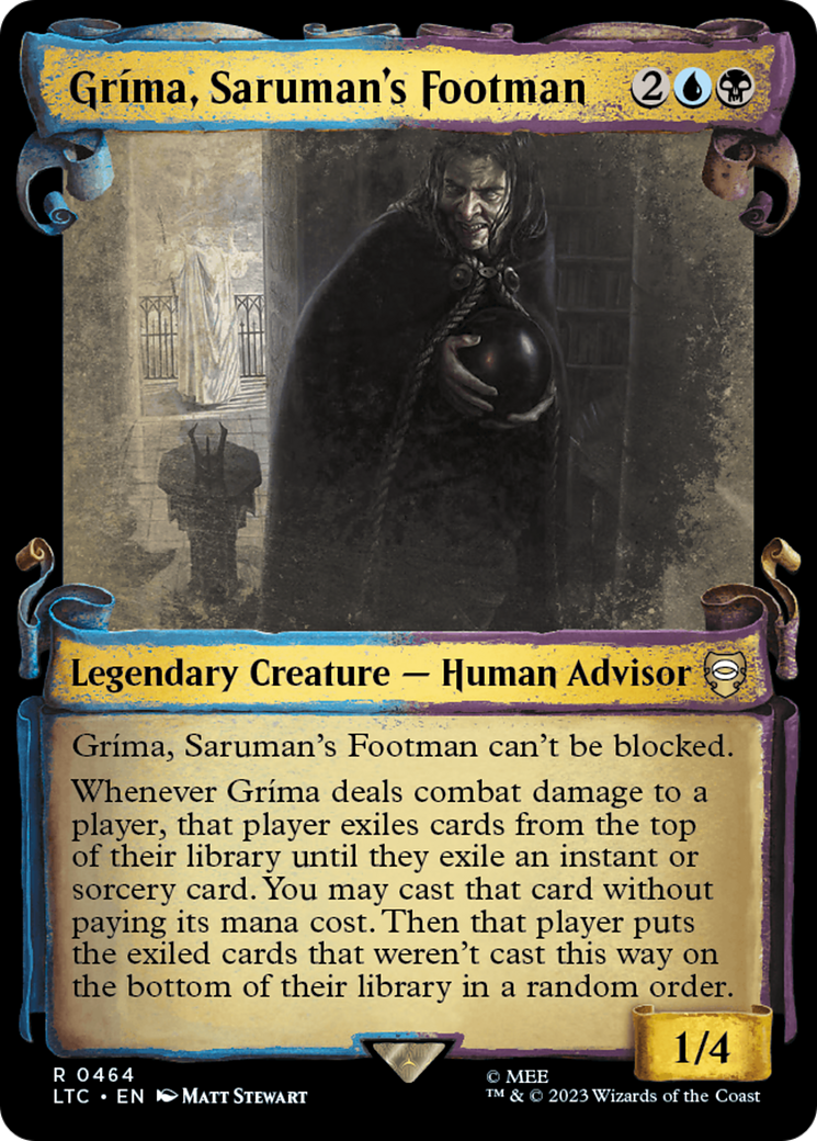 Grima, Saruman's Footman [The Lord of the Rings: Tales of Middle-Earth Commander Showcase Scrolls] | Black Swamp Games