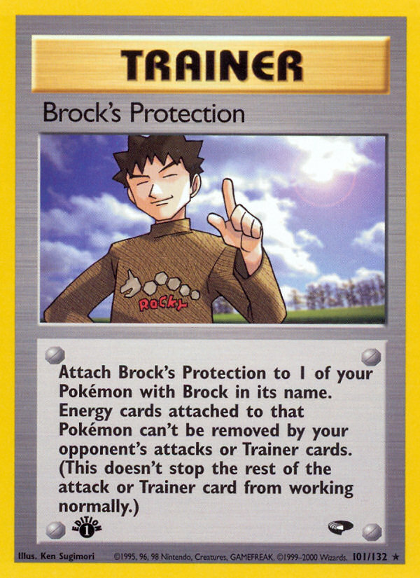 Brock's Protection (101/132) [Gym Challenge 1st Edition] | Black Swamp Games