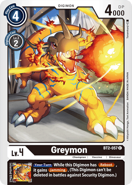 Greymon [BT2-057] [Release Special Booster Ver.1.0] | Black Swamp Games