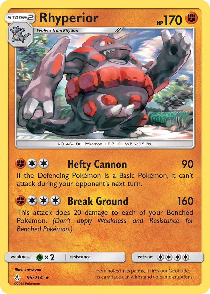 Rhyperior (95/214) [Sun & Moon: Unbroken Bonds] | Black Swamp Games