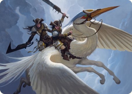 Gryffwing Cavalry Art Card [Innistrad: Crimson Vow Art Series] | Black Swamp Games