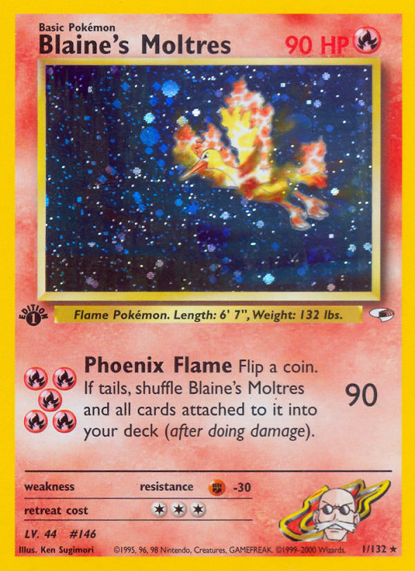 Blaine's Moltres (1/132) [Gym Heroes 1st Edition] | Black Swamp Games